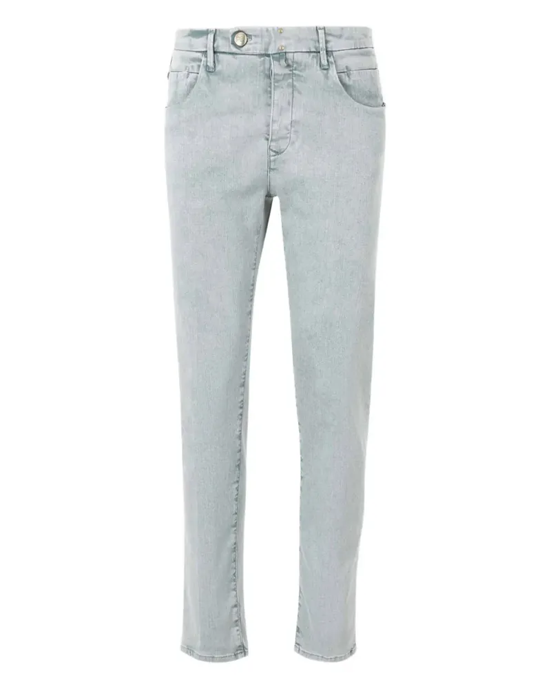 Incotex Jeans mit Logo-Patch - Blau Blau