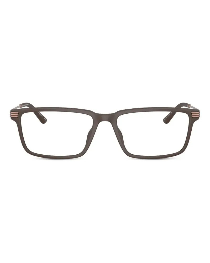 Emporio Armani rectangle glasses - Braun Braun