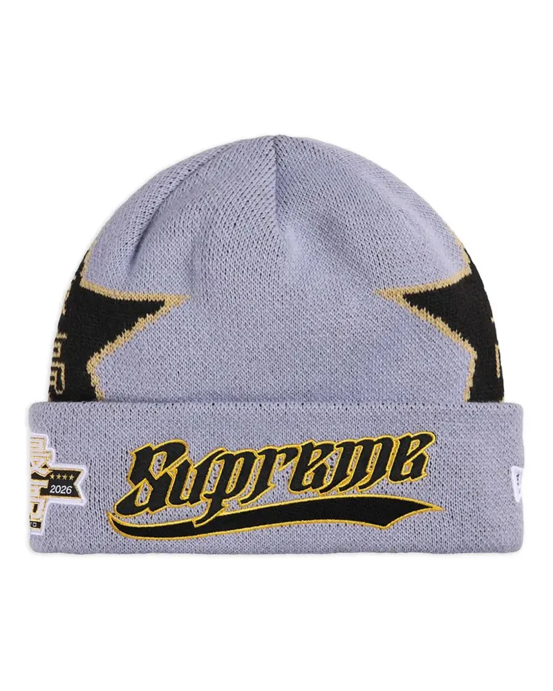 Supreme Being x New Era Stars Beanie - Grau Grau