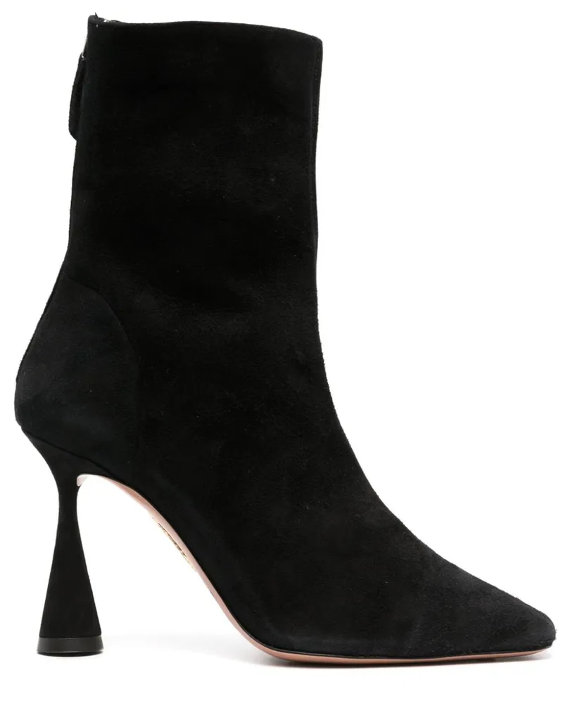 Aquazzura Stiefeletten 95mm - Schwarz Schwarz
