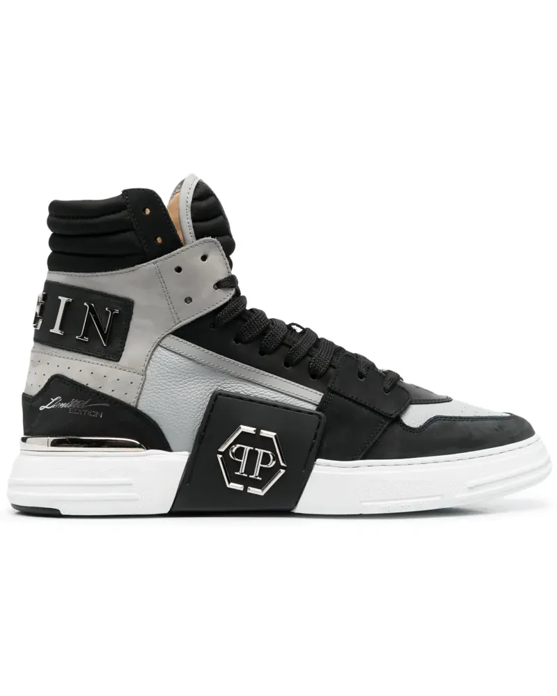 Philipp Plein Cocco Phantom Kicks High-Top-Sneakers - Schwarz Schwarz