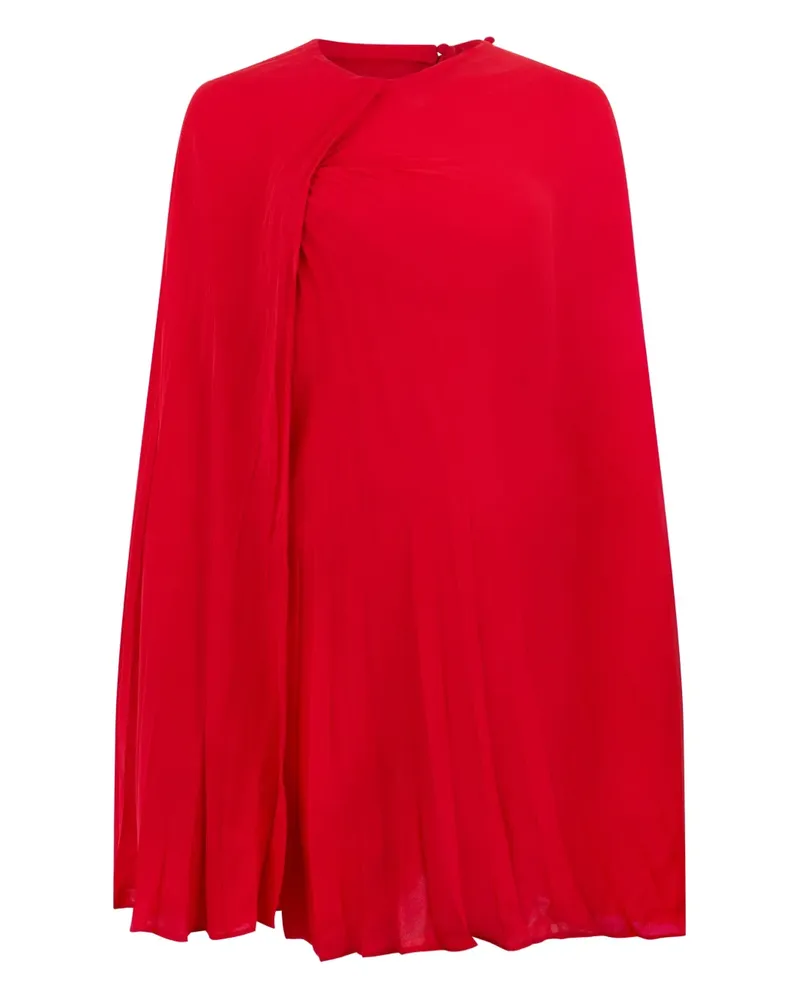 Valentino Garavani pleated silk dress - Rot Rot
