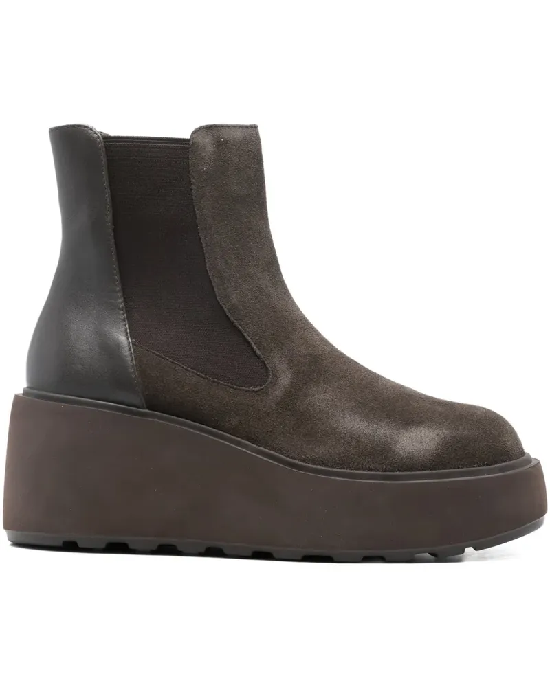 CAFèNOIR  Stiefel mit Plateau-Absatz - Braun Braun