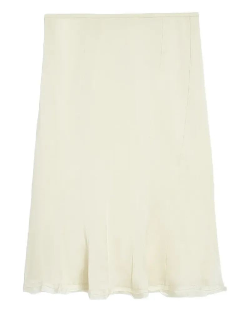Jil Sander Minirock aus Satin - Weiß Weiß