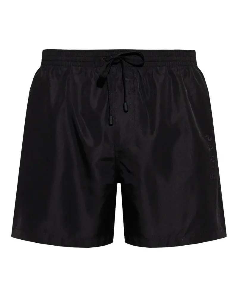Balmain Badeshorts mit Logo-Applikation - Schwarz Schwarz