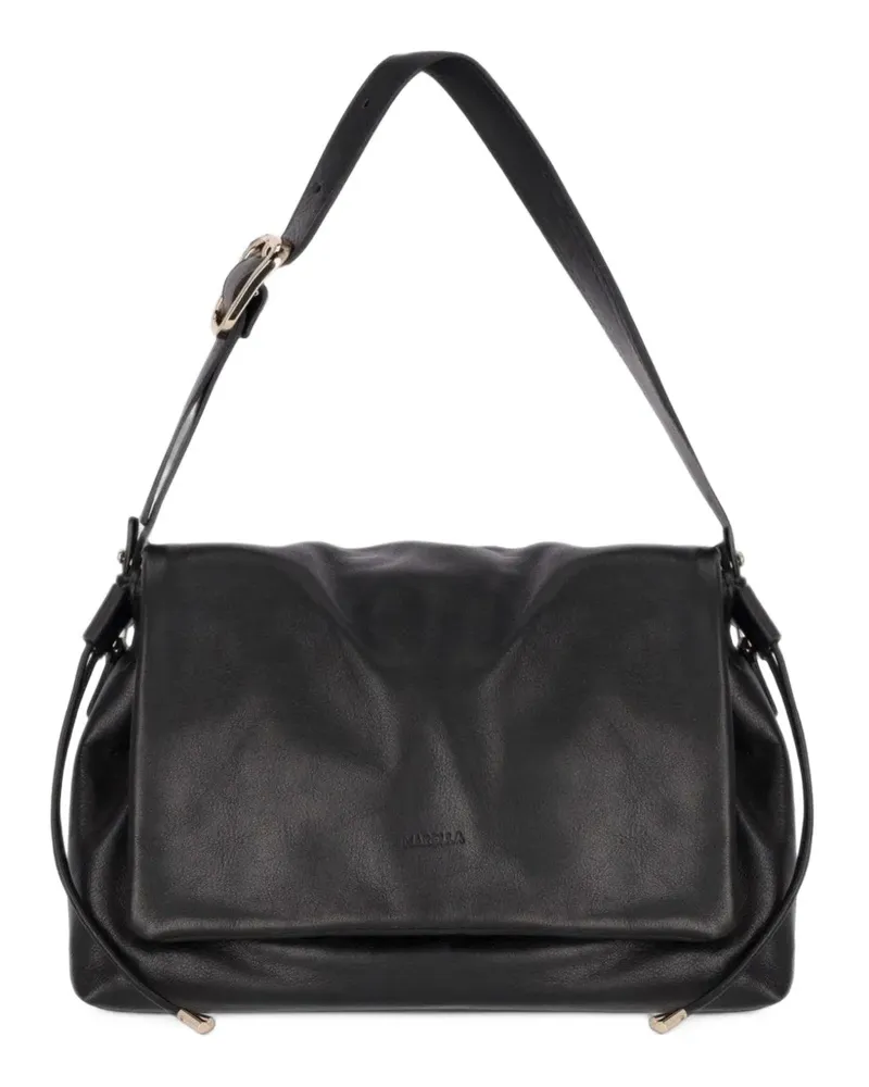 MARELLA Mittelgroße West Schultertasche mit Umschlag - Schwarz Schwarz