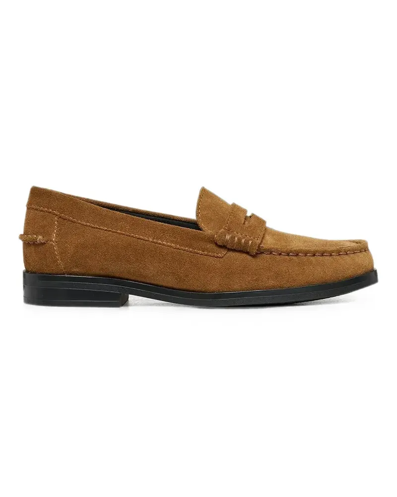 Geox Noemen suede penny-slot loafers - Braun Braun