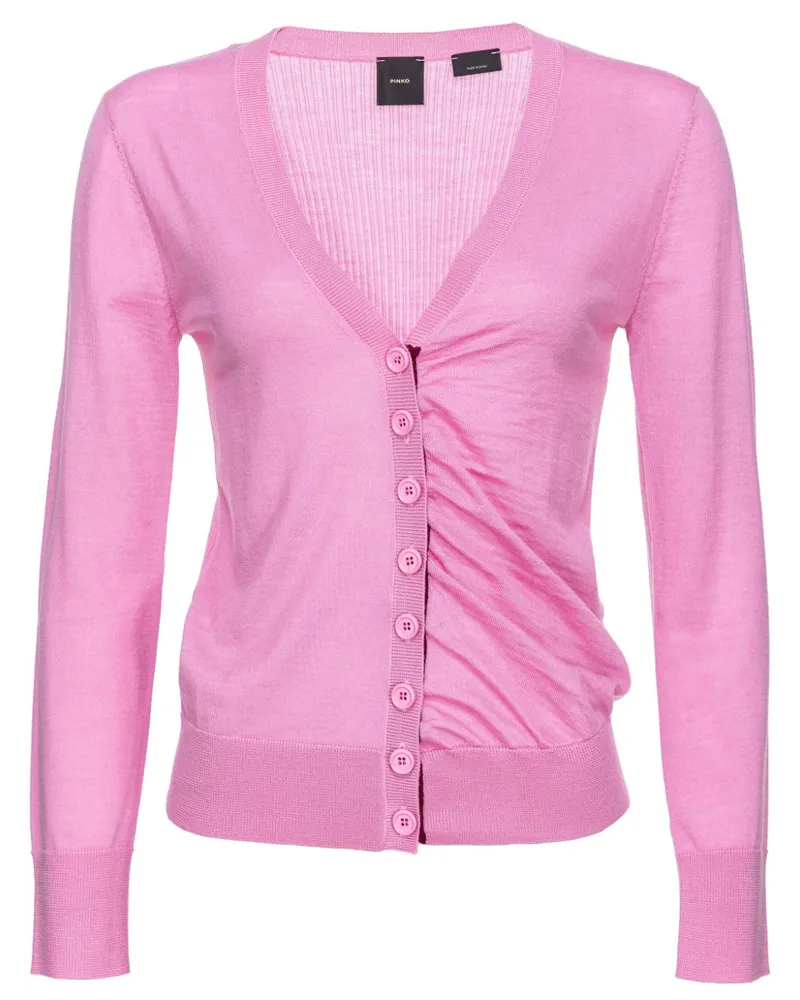 Pinko Geraffter Cardigan - Rosa Rosa