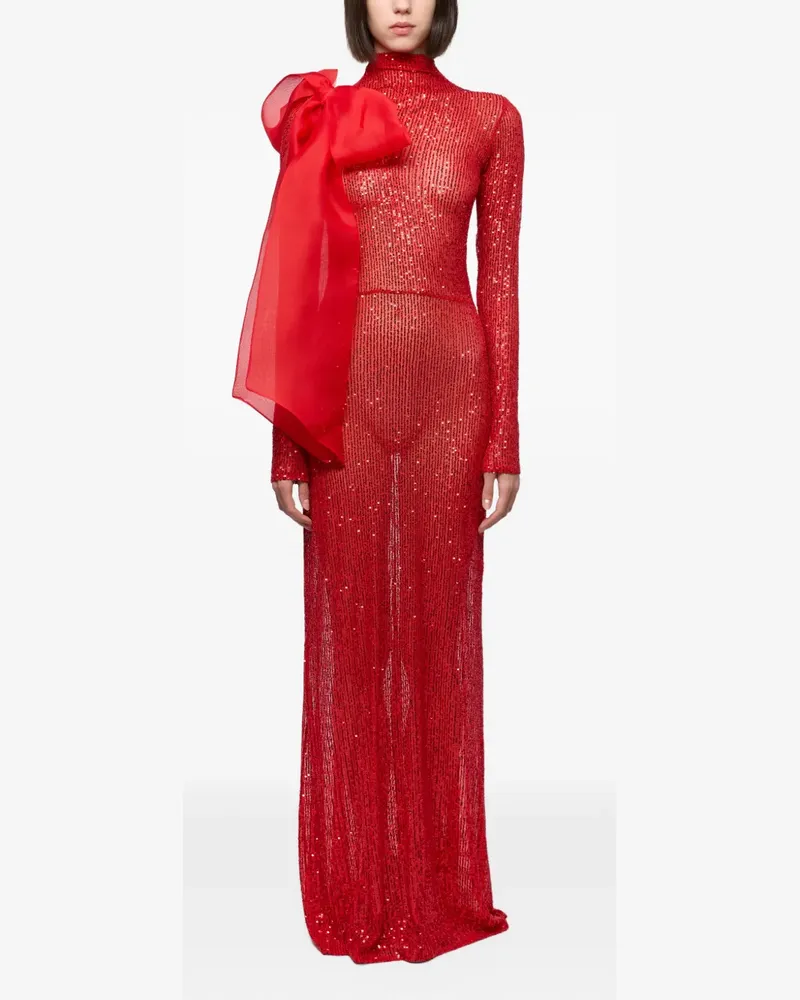 ATU Body Couture Abendkleid mit Pailletten - Rot Rot