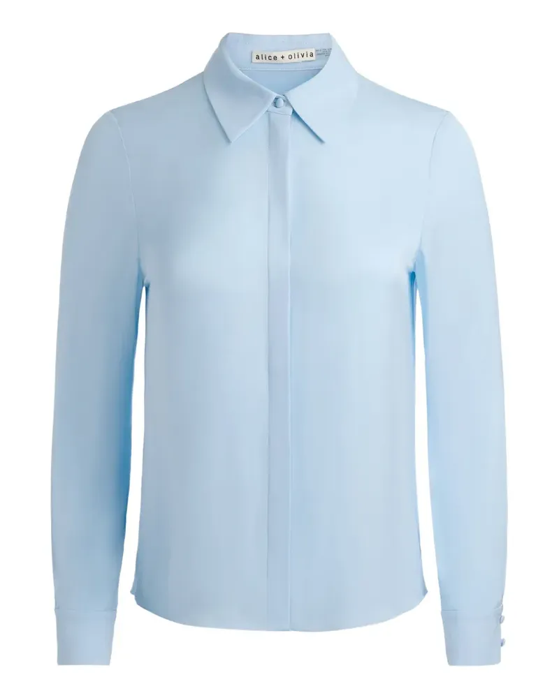 Alice + Olivia placket top - Blau Blau
