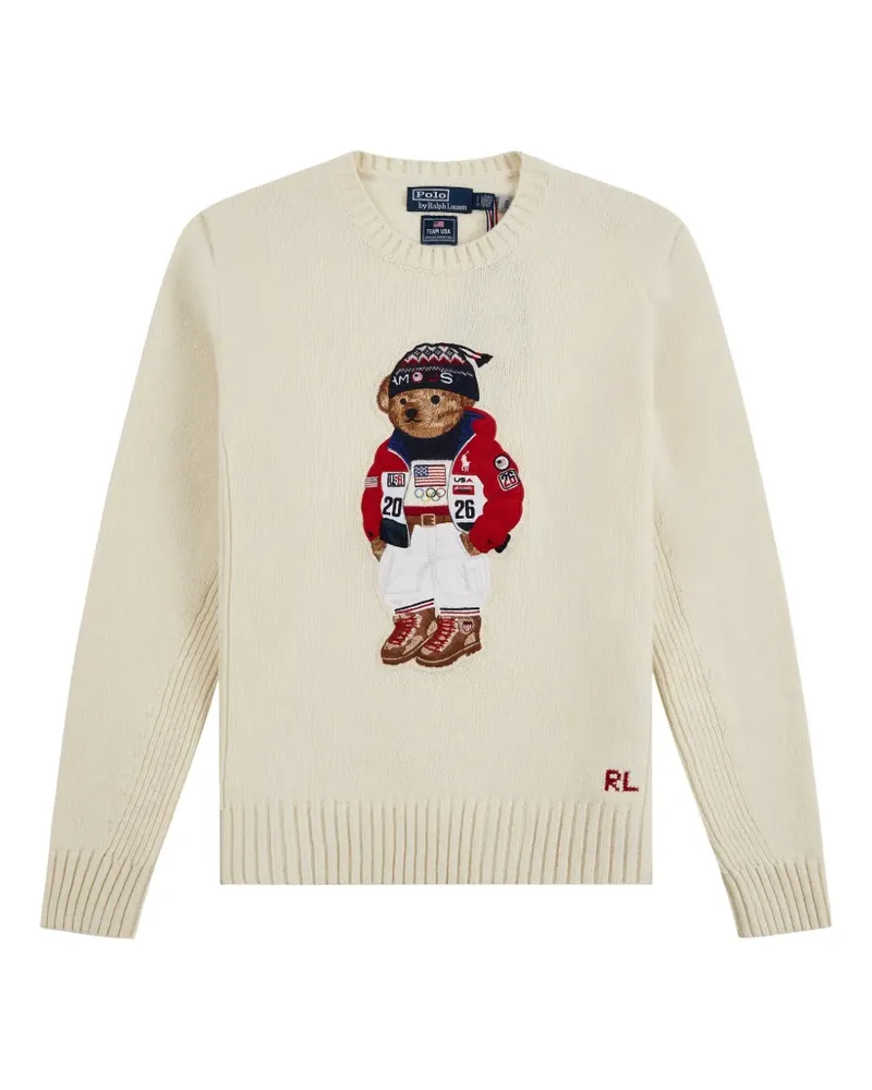 Ralph Lauren applique crew-neck knitwear - Nude Nude