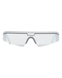 Balenciaga Eckige Ski Sonnenbrille Grau