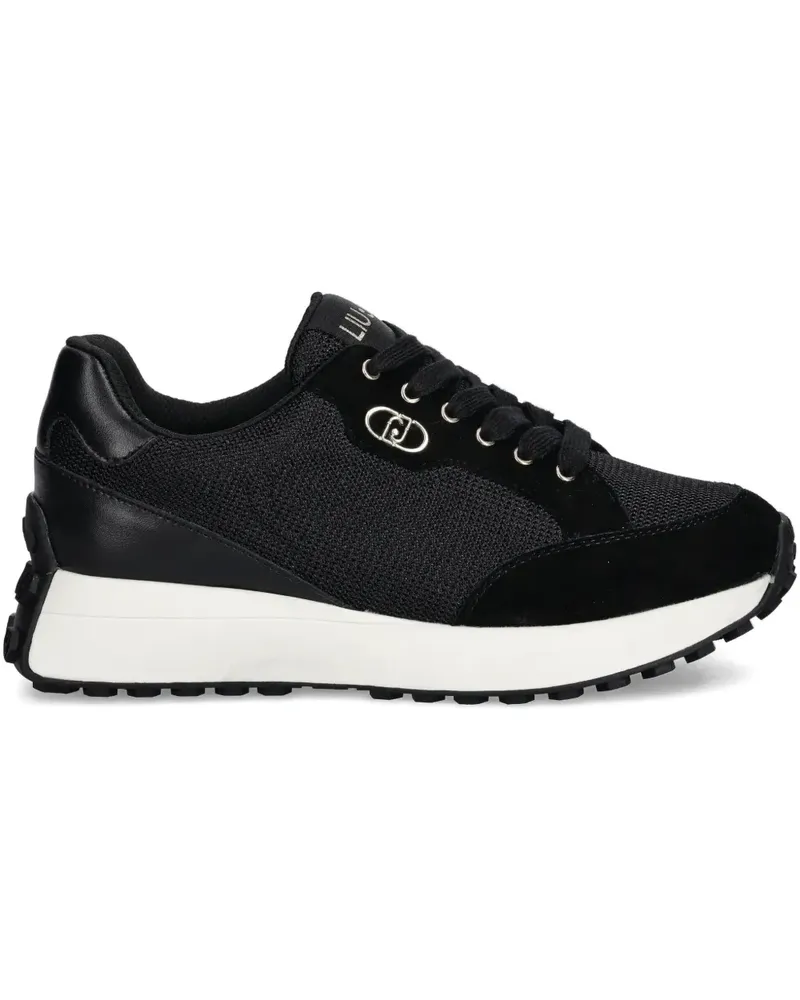 Liu Jo logo-plaque sneakers - Schwarz Schwarz