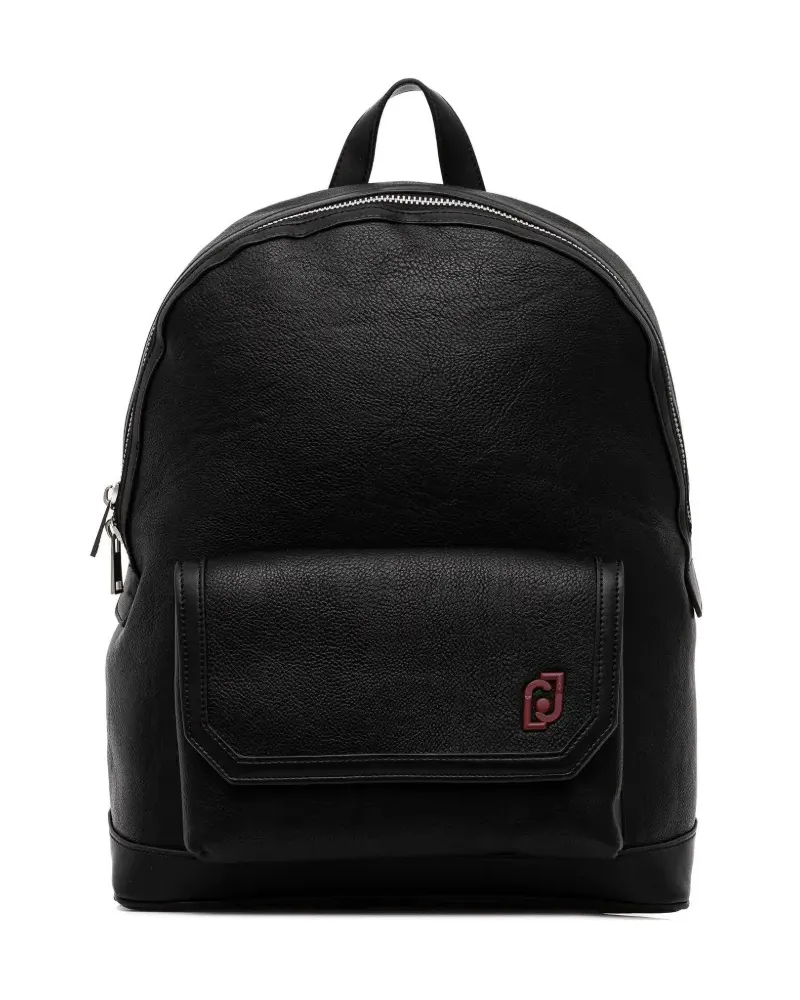 Liu Jo pocket logo backpack - Schwarz Schwarz