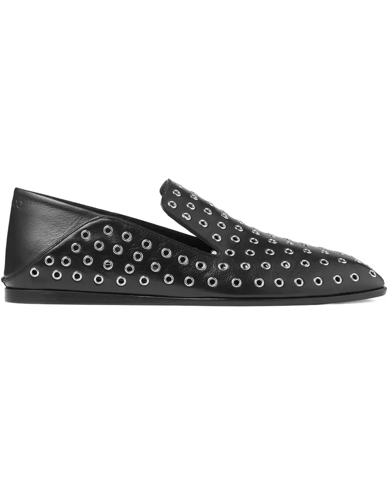 Jimmy Choo Eliot Loafer mit Ösen - Schwarz Schwarz