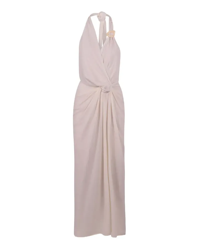Baobab Collection ruched halterneck maxi dress - Nude Nude