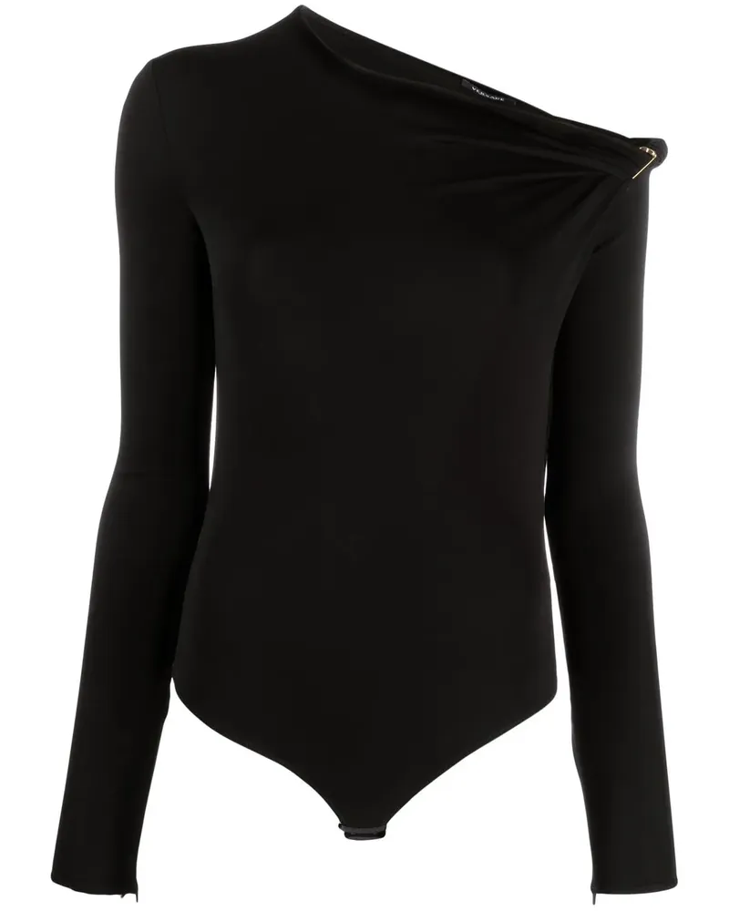 Versace Schulterfreier Body - Schwarz Schwarz