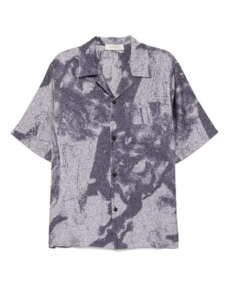 QASIMI Resort Hemd mit Staub-Print - Violett Violett