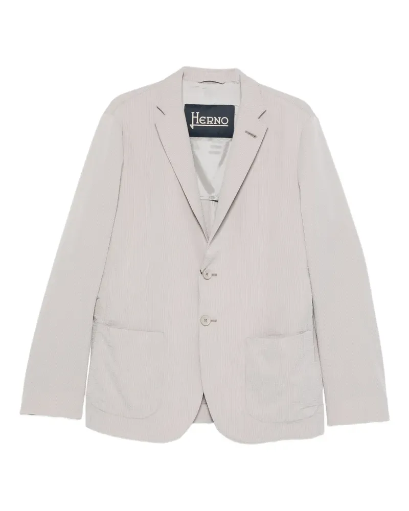Herno Strukturiertes Sakko mit Knöpfen - Grau Grau