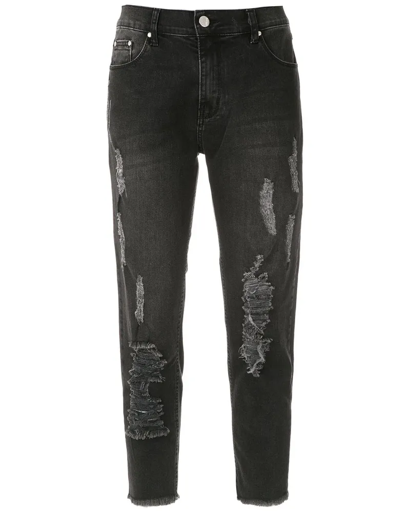 Amapô Boyfriend-Jeans Schwarz