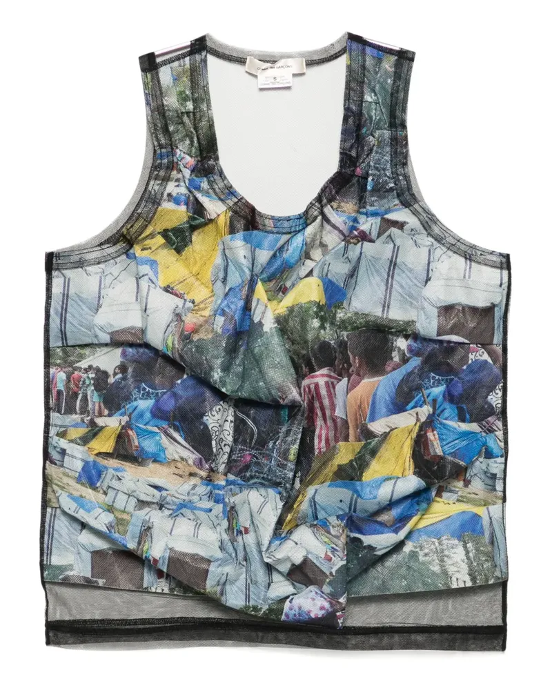 Comme des Garçons Trägershirt mit grafischem Print - Schwarz Schwarz