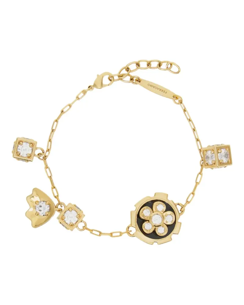 Ferragamo Armband mit Blumenanhänger - Gold Gold