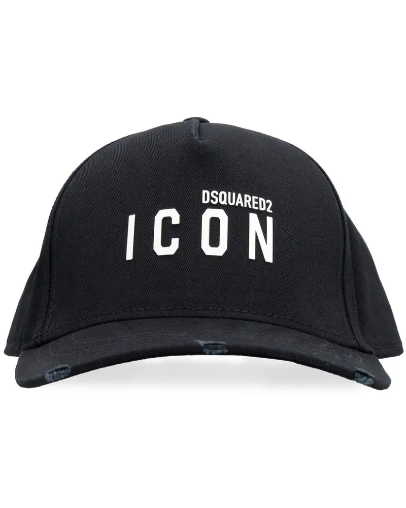 Dsquared2 Baseballkappe mit Logo-Print - Schwarz Schwarz