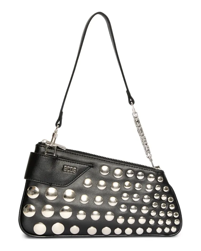 GCDS Comma Notte Schultertasche - Schwarz Schwarz