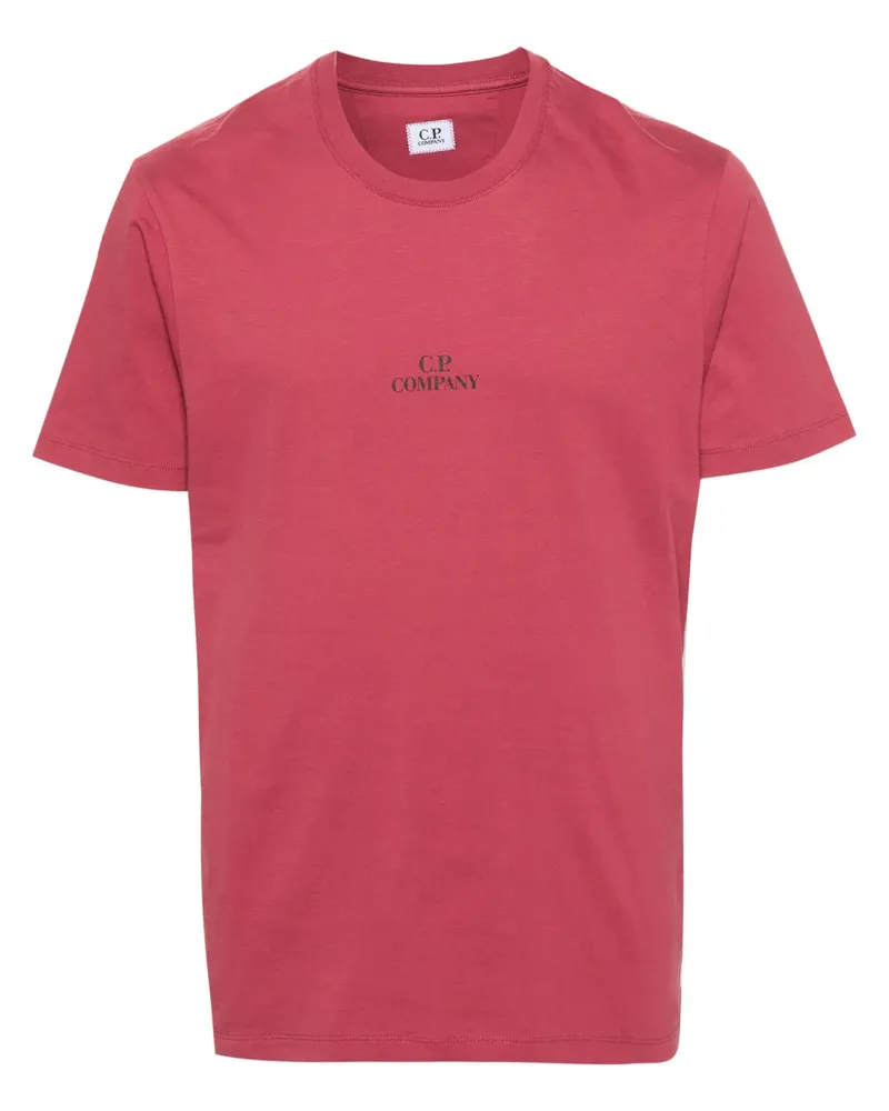 C.P. Company T-Shirt mit Logo-Print - Rot Rot