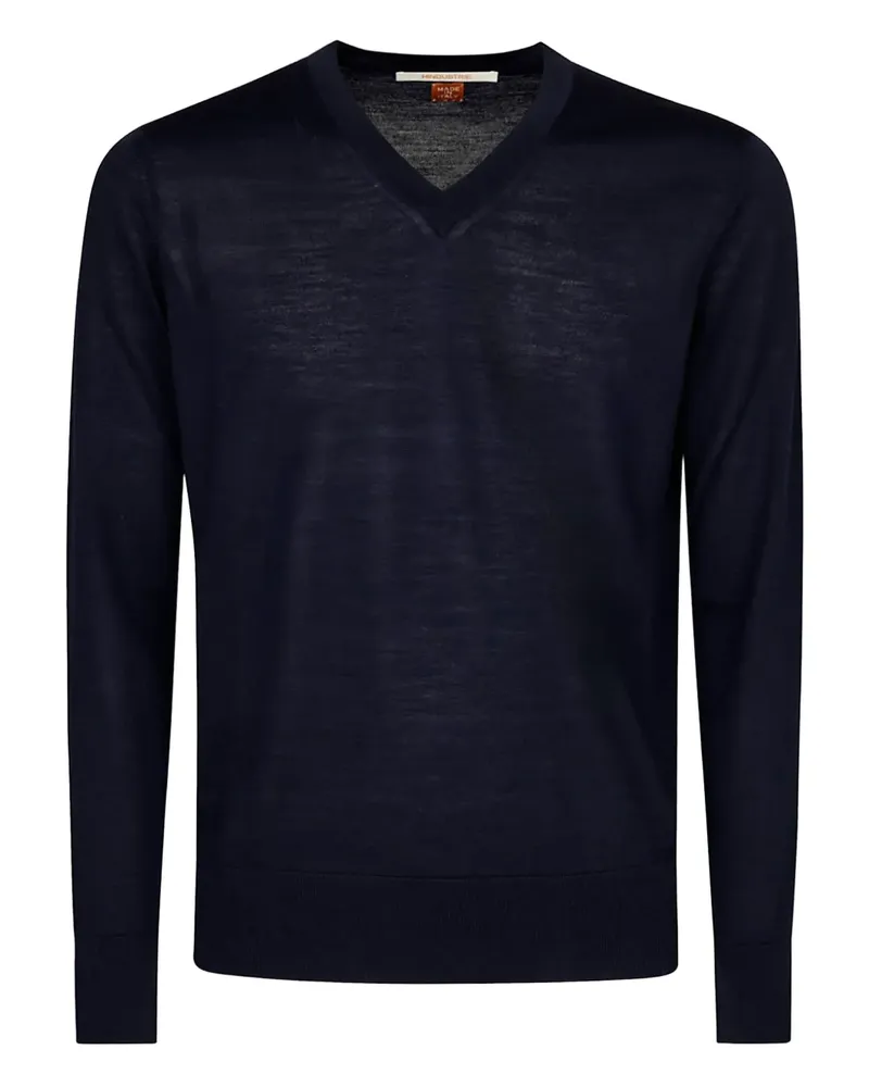 Alpha Industries Pullover mit V-Ausschnitt - Blau Blau