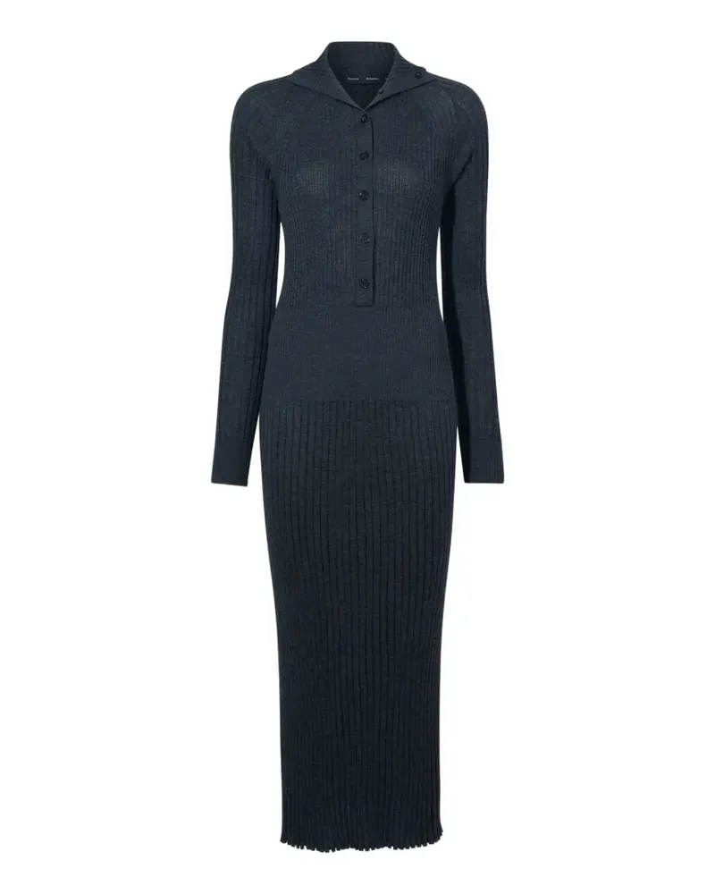 Proenza Schouler Maeve Midikleid - Grau Grau