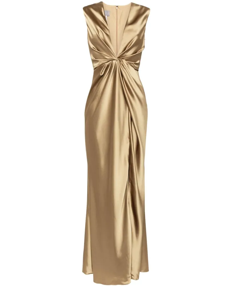 Amsale Drapiertes Kleid - Gelb Gelb