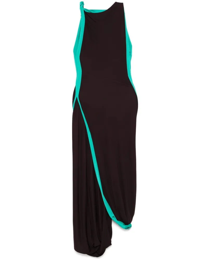 Victoria Beckham Maxikleid mit Seitenstreifen - Braun Braun