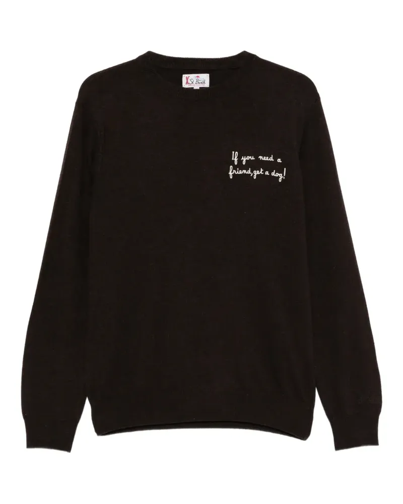 MC2 Saint Barth Sweatshirt mit Stickerei - Braun Braun