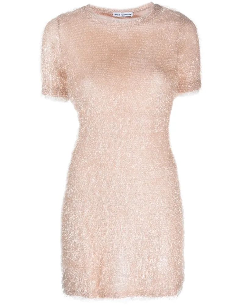 Paco Rabanne Metallic-Kleid - Rosa Rosa