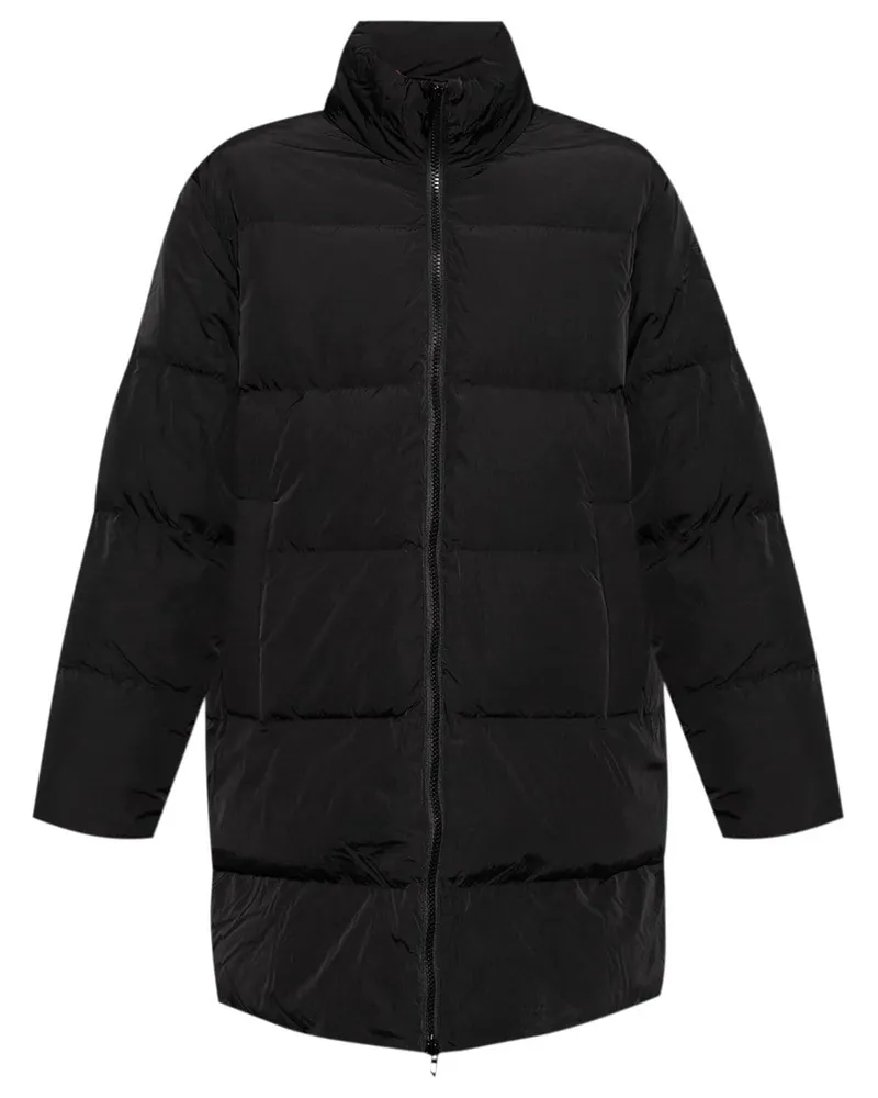 Diesel Lange W-Raveel Jacke - Schwarz Schwarz