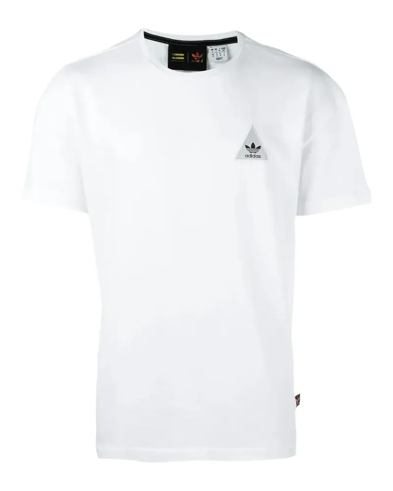 adidas Hu Race' T-Shirt mit kastigem Schnitt - Weiß Weiß