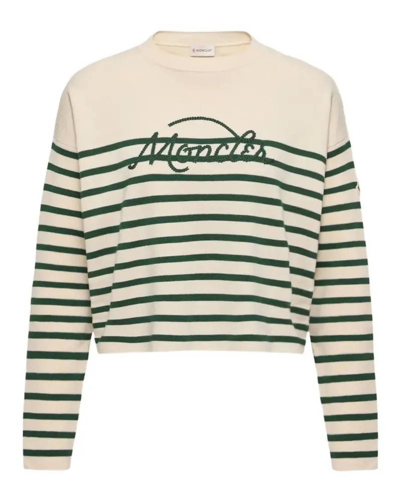 Moncler Gestreifter Pullover - Nude Nude