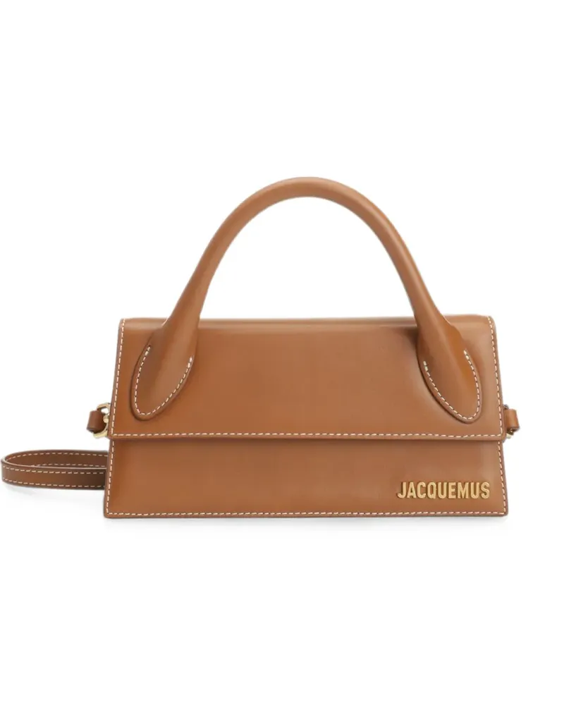 Jacquemus Le Chiquito Long leather tote bag - Braun Braun