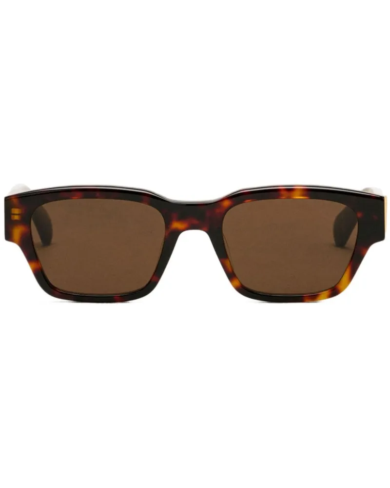 AMI Paris 75009 Sonnenbrille mit eckigem Gestell - Braun Braun