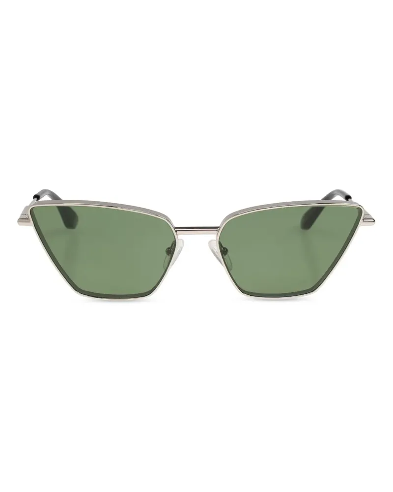 Alexander McQueen T-Bar Sonnenbrille - Silber Silber