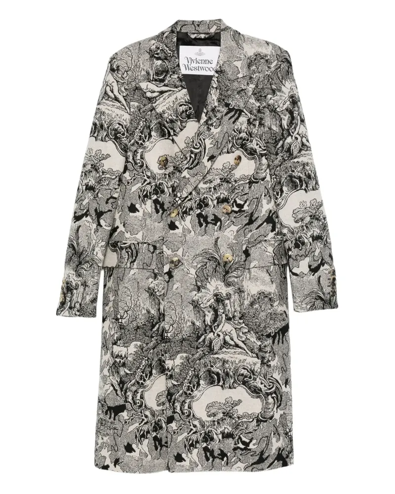 Vivienne Westwood Mantel mit Barock-Print - Nude Nude