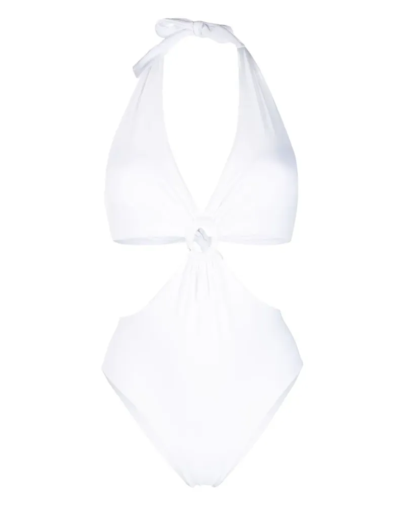 FISICO-Cristina Ferrari Badeanzug mit Cut-Outs - Weiß Weiß