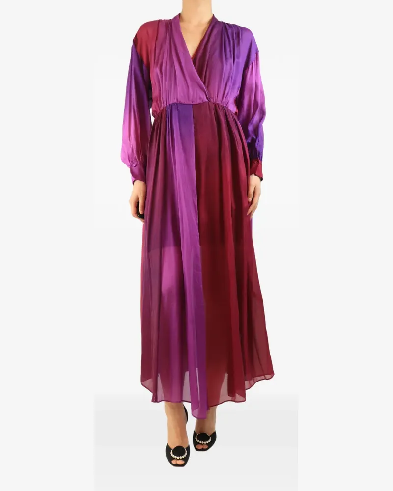 forte_forte sheer maxi dress - Violett Violett