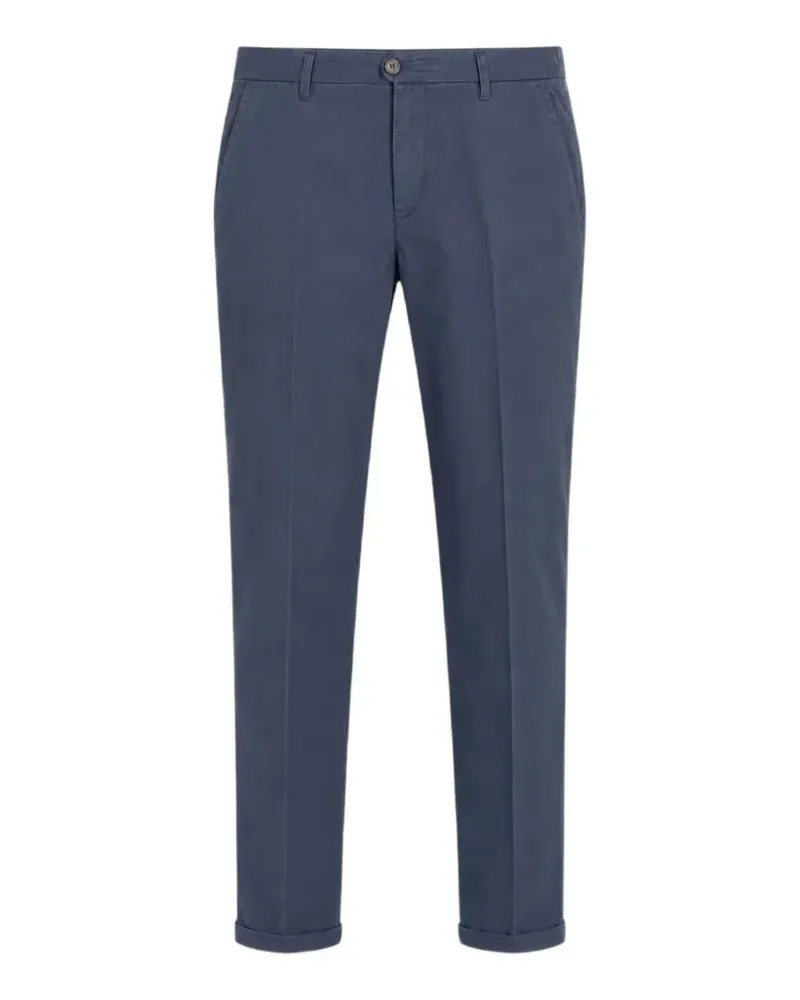 40Weft Lenny turn-up cuff trousers - Blau Blau