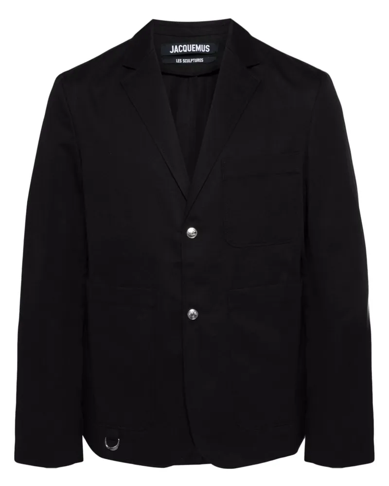 Jacquemus Einreihiges Jean Sakko - Schwarz Schwarz