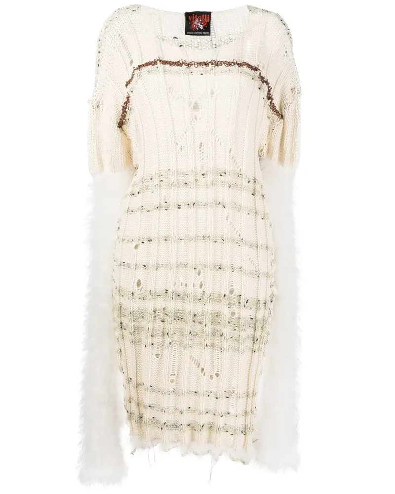 VITELLI Gestricktes Pulloverkleid - Nude Nude
