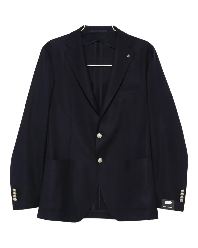 Tagliatore Button Notched Lapel Jacket - Blau Blau
