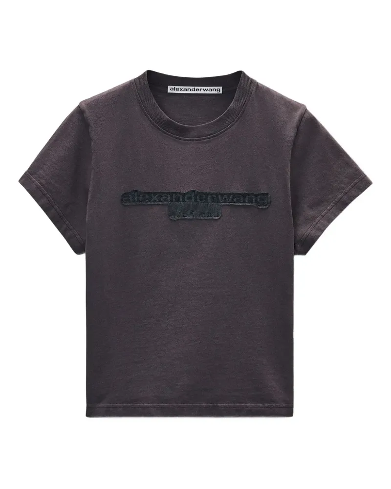 Alexander Wang T-Shirt mit Stickerei - Schwarz Schwarz