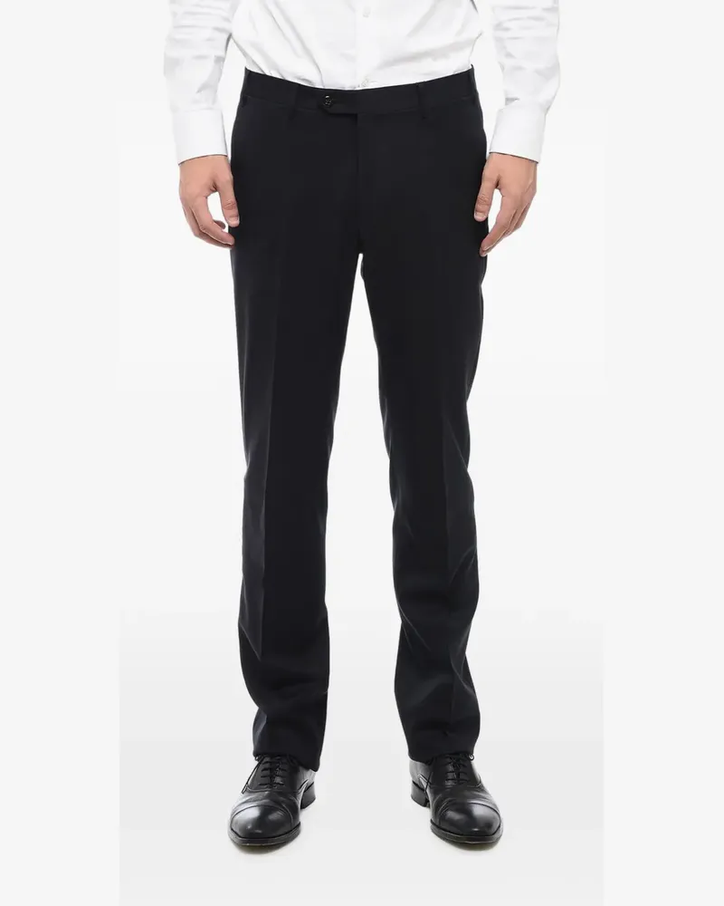 Corneliani Leader virgin-wool trousers - Schwarz Schwarz
